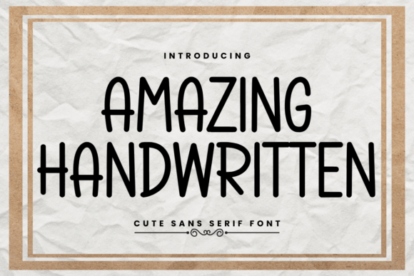 Amazing Handwritten Font