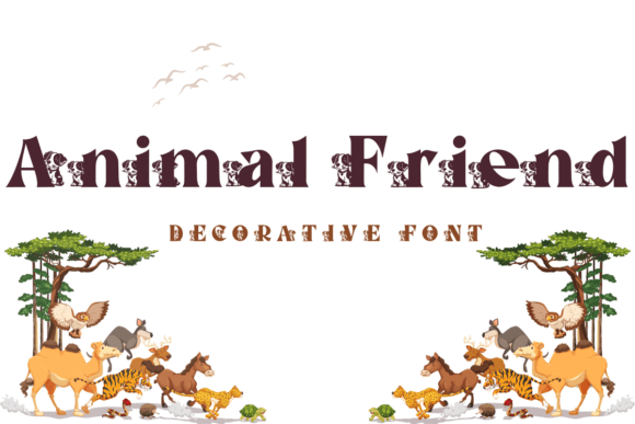Animal Friend Font: Creative Design Tool