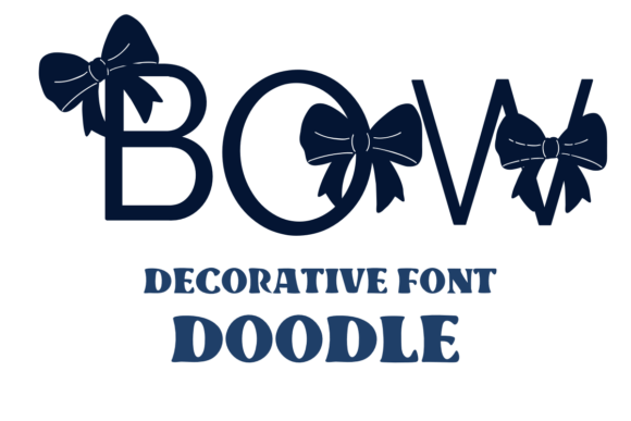 Bow Doodle Font for Creative Projects