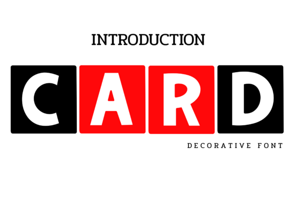 Card: A Decorative Font for Impactful Design