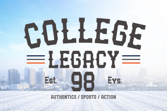 College Legacy Font for Web Design