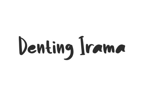 Denting Irama: A Playful Display Font