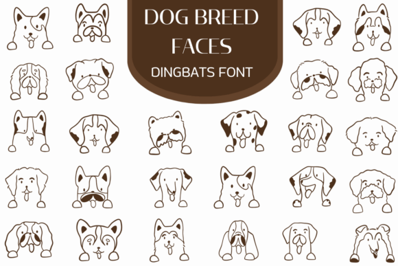 Dog Breed Faces Font