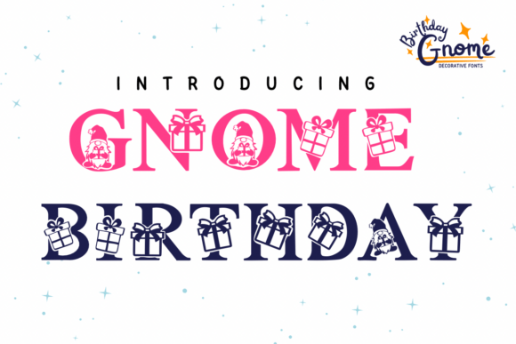 Gnome Birthday Font for Creative Design