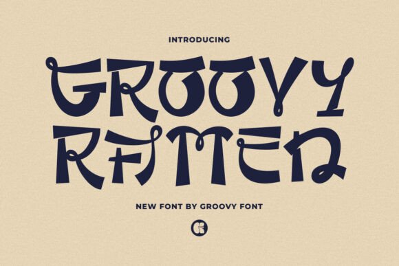 Groovy Ramen Font for Editorial Design