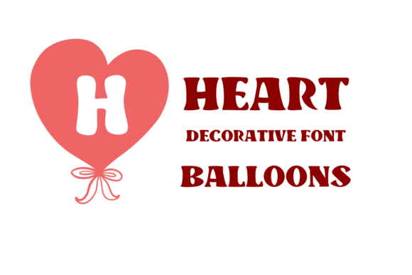 Heart Balloons Font Review