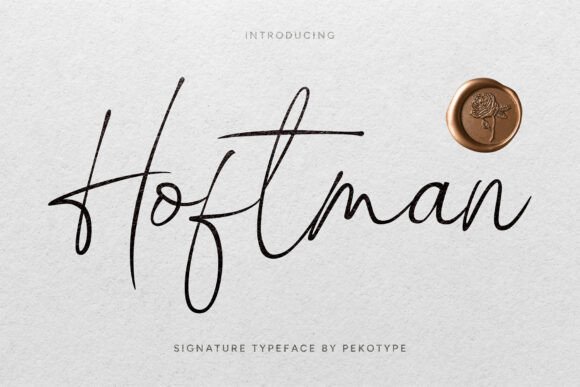 Hoftman Font: Elegant Handwriting for Editorial Design