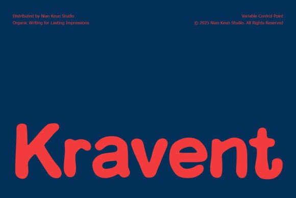 Kravent: A Friendly Font for Handmade Creators