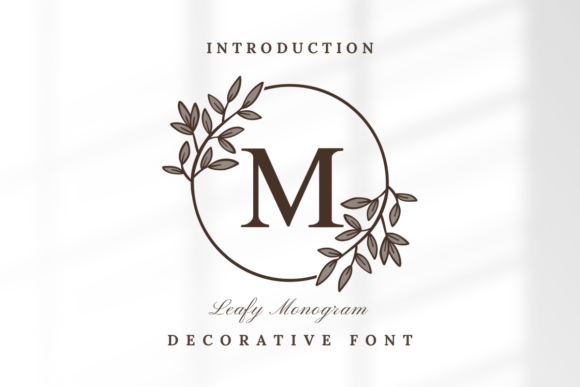 Leafy Monogram: A Decorative Font for Creative Projects