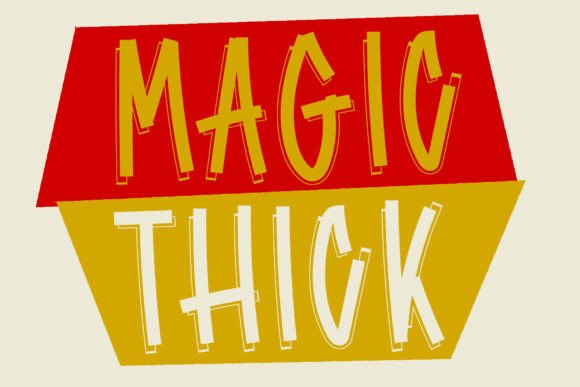 Magic Thick: A Bold Display Font for Creative Statements