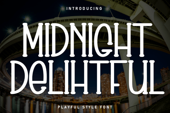 Midnight Delihtful: Bold Display Font