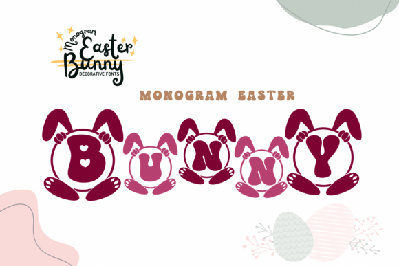 Monogram Easter Bunny Font