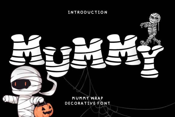 Mummy Wrap Halloween Font for Business