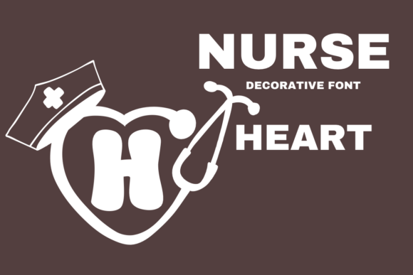 Nurse Heart Font for Creative Makers