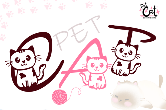Pet Cat Font: A Decorative Typographic Choice