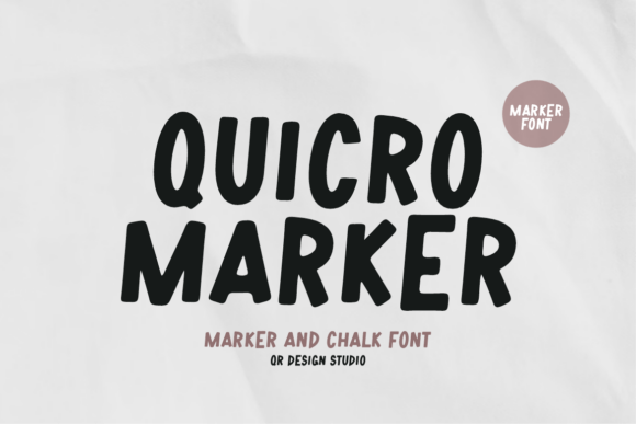 Quicro Marker: A Bold Handmade Font