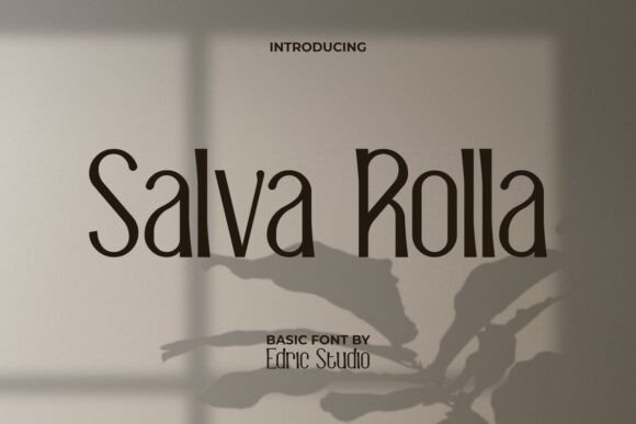 Salva Rolla: A Stylish Display Font