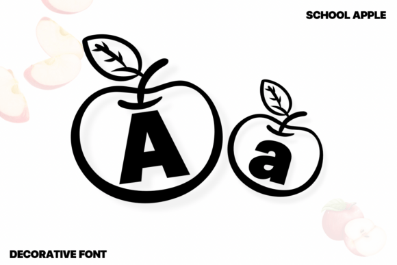 School Apple Font for Creative Makers