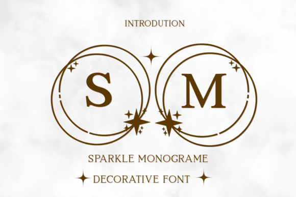 Sparkle Monogram: A Decorative Font for Creative Projects