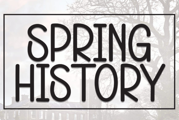 Spring History Font for Web Design