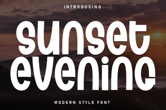 Sunset Evening Font