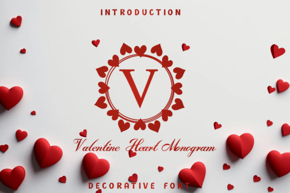 Valentine Heart Monogram Font