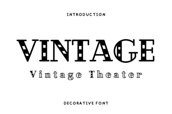Vintage Theater Font Review